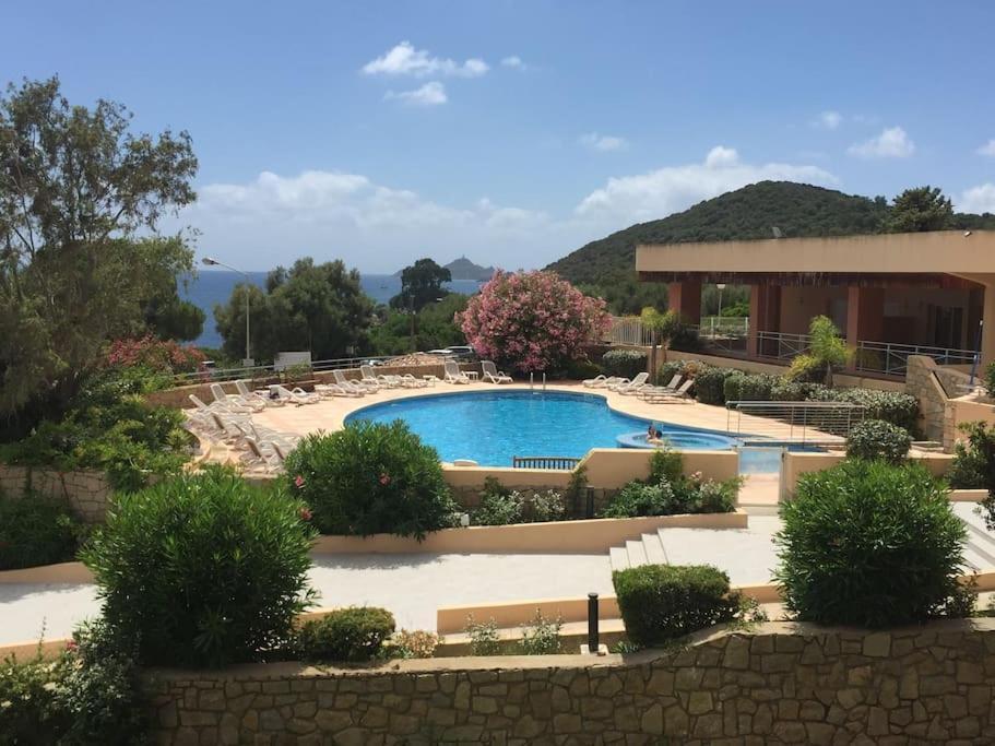 F2 Vue Mer Dans Residence Avec Piscine Ajaccio  Ngoại thất bức ảnh