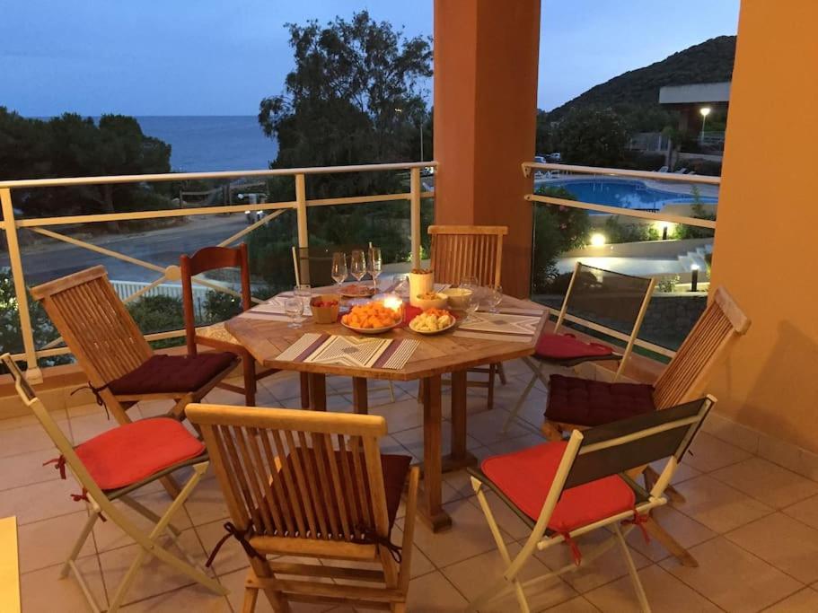 F2 Vue Mer Dans Residence Avec Piscine Ajaccio  Ngoại thất bức ảnh